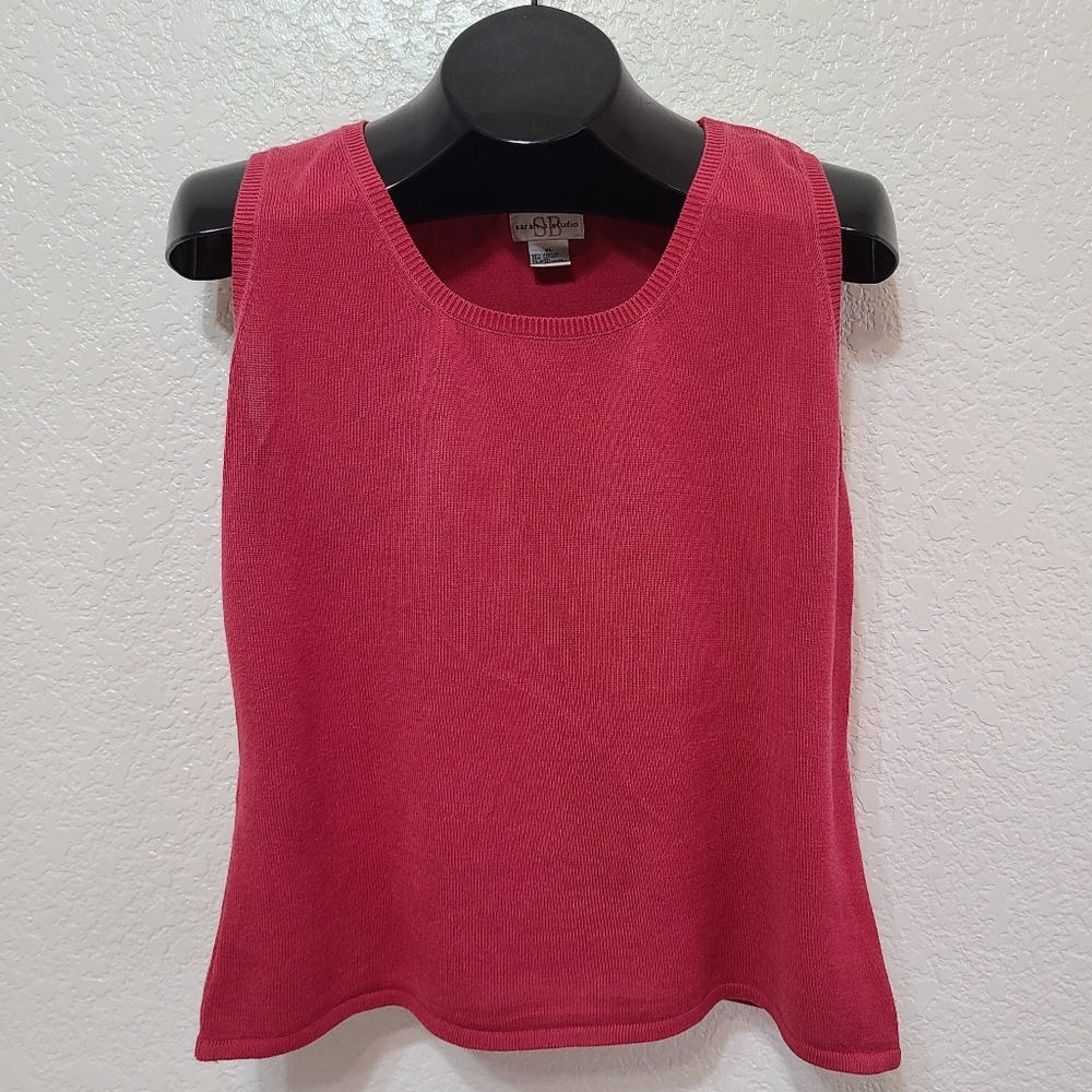 Vintage Academia Soft Red Sweater Vest